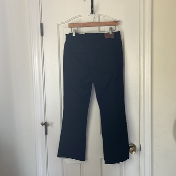 Madewell | Black Cali Demi-Boot Jeans Festive Gold Piping Edition Size 31/12 - Picture 8 of 13